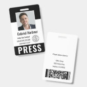 Personalisierte Foto-ID und Logojournalistenauswei Ausweis (Vorder- & Rückseite)