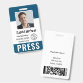 Personalisierte Foto-ID und Logojournalistenauswei Ausweis (Vorder- & Rückseite)
