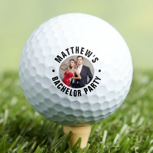 Personalisierte Foto-Junggesellenparty Golfball