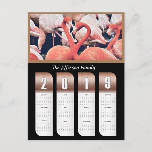 personalisierte Foto-Kalender 2019 Postkarte (Vorderseite)