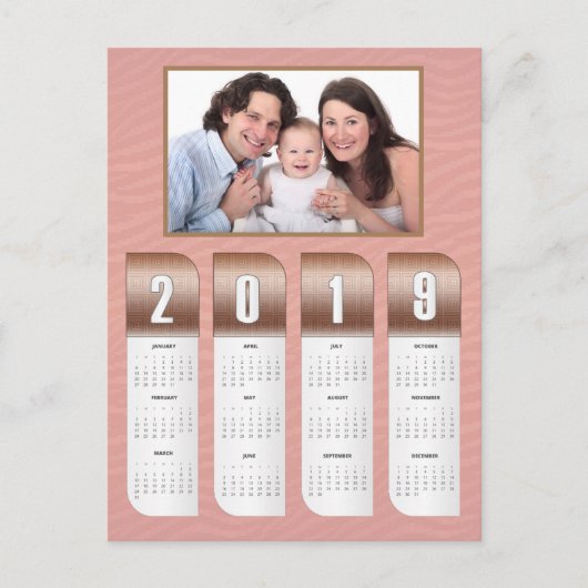 personalisierte Foto-Kalender 2019 Postkarte (Vorderseite)