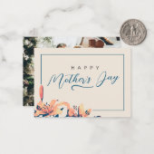 Personalisierte Foto-Karte der Mutter am Muttertag Mitteilungskarte (Vorderseite/Rückseite Beispiel)