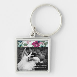 Personalisierte Foto Key Chain Tropical Blume auf Schlüsselanhänger