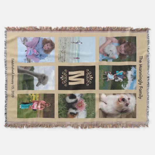 Personalisierte Foto-Kruste Decke (Vorderseite)