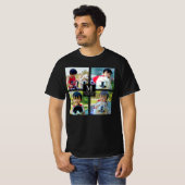 Personalisierte Foto-Montage mit Monogramm T-Shirt (Vorne ganz)