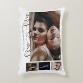 Personalisierte Foto Mrs. und Mrs. Heart Gay Weddi Dekokissen (Vorderseite(Vertikal))