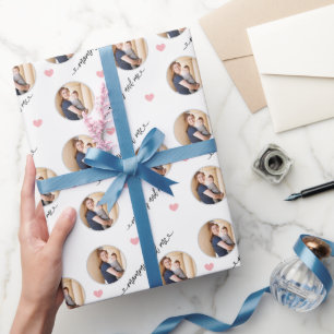 Personalisierte Foto-Muttertags-Geschenkverpackung Geschenkpapier