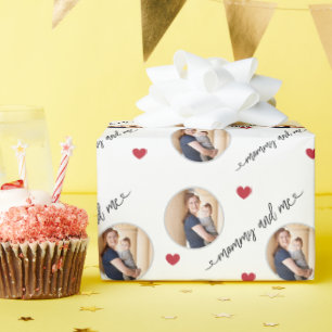Personalisierte Foto-Muttertags-Geschenkverpackung Geschenkpapier