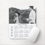 Personalisierte Foto-Namen 2026 Kalender Mousepad (Mit Mouse)