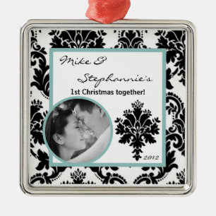 Personalisierte Foto-Ornament Silbernes Ornament