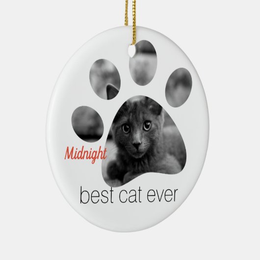 Personalisierte Foto-Paste Keramik Ornament (Rechts)