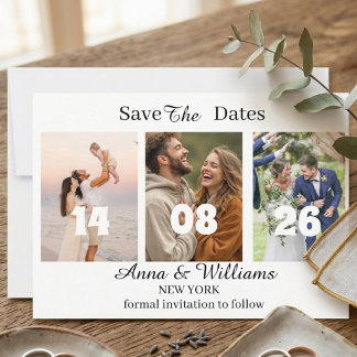 Personalisierte Foto-Save-the-Date-Einladung Save The Date