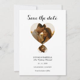 Personalisierte Foto-Save-the-Date-Karte Einladung