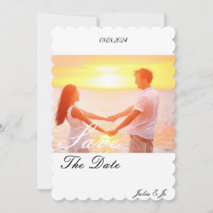 PERSONALISIERTE FOTO-SAVE-THE-DATE-KARTE SAVE THE DATE