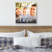Personalisierte Foto Script-Liebe Leinwanddruck (Insitu (Schlafzimmer))