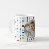Personalisierte Foto Tasse mit farbigen Dots C556 (Vorderseite Links)