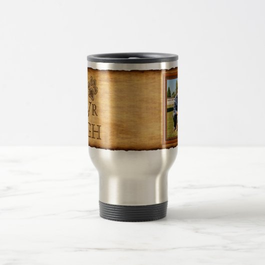 Personalisierte Foto-Tasse mit Initialen Reisebecher (Mittel)