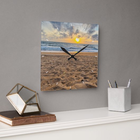 Personalisierte Foto-Uhr für benutzerdefinierte Se Quadratische Wanduhr (Büro)