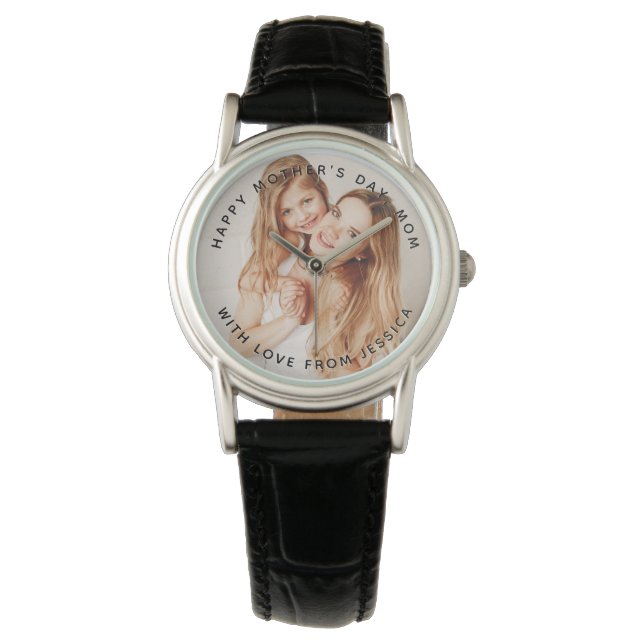 Personalisierte Foto-Uhr mit benutzerdefinierter M Armbanduhr (Vorderseite)