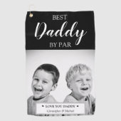 Personalisierte Foto- und Message-Golf-Kopfabdecku Golfhandtuch (Vorderseite)