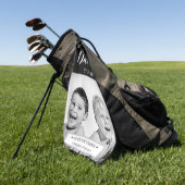 Personalisierte Foto- und Message-Golf-Kopfabdecku Golfhandtuch (Gras)
