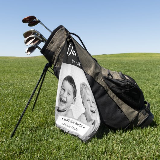 Personalisierte Foto- und Message-Golf-Kopfabdecku Golfhandtuch (Gras)