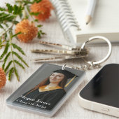 Personalisierte Foto- und Namensklasse 2024 Absolv Schlüsselanhänger (Vorderseite rechts)