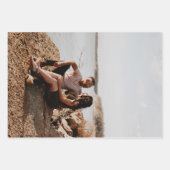 Personalisierte Foto- und Text-3-Papierwerbung Geschenkpapier Set (Vorderseite 2)