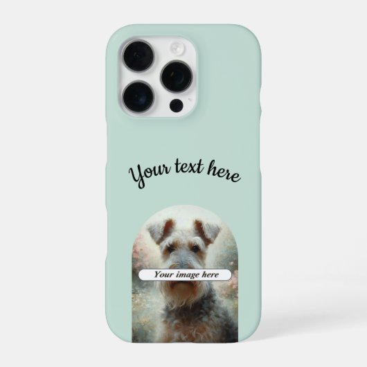 Personalisierte Foto- und Text-iPhone-Hülle Slim iPhone Hülle (Rückseite)