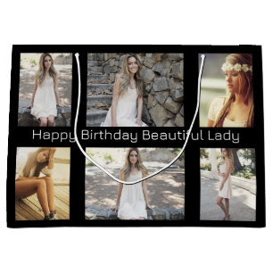 Personalisierte Foto und Text-MultiOkcasion Große Geschenktüte