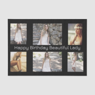 Personalisierte Foto und Text-MultiOkcasion Seidenpapier