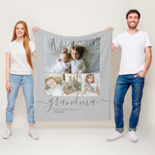 Personalisierte Foto- und Textfotografie Fleecedecke