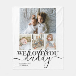 Personalisierte Foto- und Textfotografie Fleecedecke