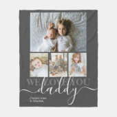 Personalisierte Foto- und Textfotografie Fleecedecke (Vorderseite)