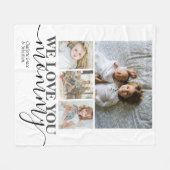 Personalisierte Foto- und Textfotografie Fleecedecke (Vorderseite (Horizontal))