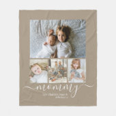 Personalisierte Foto- und Textfotografie Fleecedecke (Vorderseite)