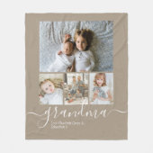 Personalisierte Foto- und Textfotografie Fleecedecke (Vorderseite)