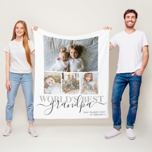 Personalisierte Foto- und Textfotografie Fleecedecke (Beispiel)