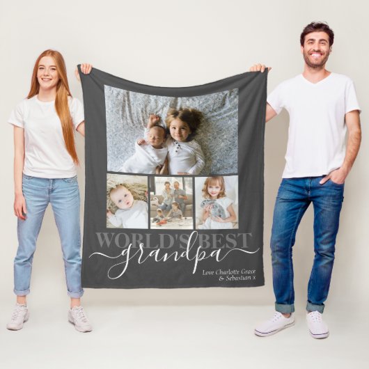 Personalisierte Foto- und Textfotografie Fleecedecke (Beispiel)