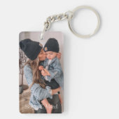 Personalisierte Foto- und Textfotografie Schlüsselanhänger (Rückseite)