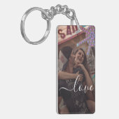 Personalisierte Foto- und Textfotografie Schlüsselanhänger (Vorderseite links)