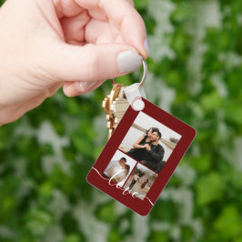 Personalisierte Foto- und Textfotografie Schlüsselanhänger