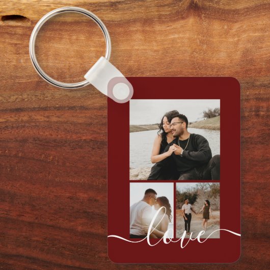 Personalisierte Foto- und Textfotografie Schlüsselanhänger (Vorderseite)