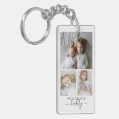 Personalisierte Foto- und Textfotografie Schlüsselanhänger (Vorderseite links)