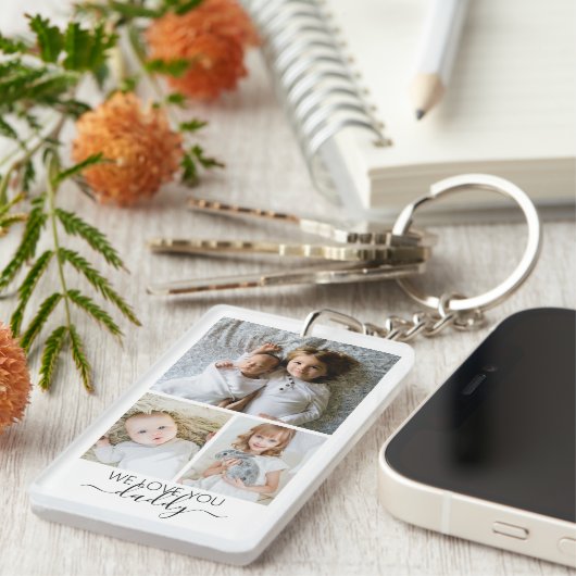 Personalisierte Foto- und Textfotografie Schlüsselanhänger (Vorderseite rechts)