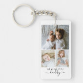 Personalisierte Foto- und Textfotografie Schlüsselanhänger (Vorderseite)