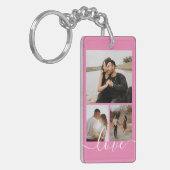 Personalisierte Foto- und Textfotografie Schlüsselanhänger (Vorderseite links)