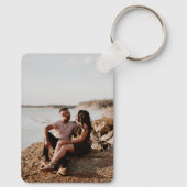 Personalisierte Foto- und Textfotografie Schlüsselanhänger (Rückseite)