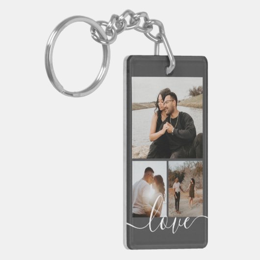 Personalisierte Foto- und Textfotografie Schlüsselanhänger (Vorderseite links)