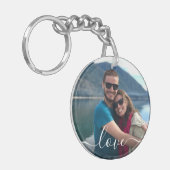 Personalisierte Foto- und Textfotografie Schlüsselanhänger (Vorderseite links)